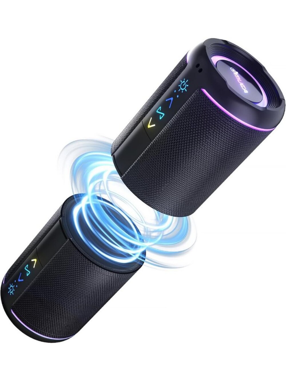 Portable 2-in-1 Bluetooth Speaker, 24W Stereo Sound, Waterproof, 20-Hour